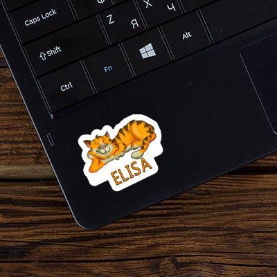 Elisa Sticker Chilling Cat Laptop Image