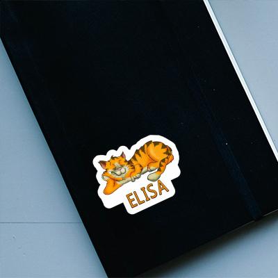 Elisa Sticker Chilling Cat Notebook Image