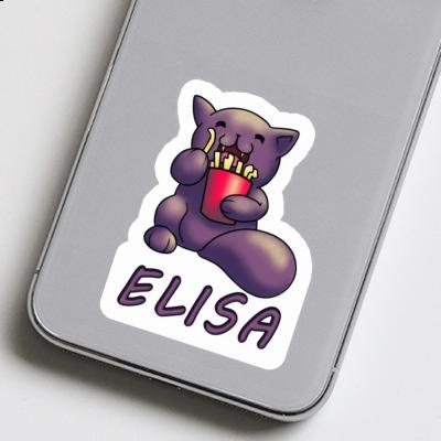 Autocollant Chat-frites Elisa Laptop Image