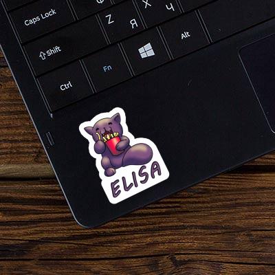 Sticker Elisa Pommes-Katze Laptop Image