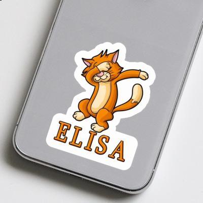 Elisa Autocollant Chat Image