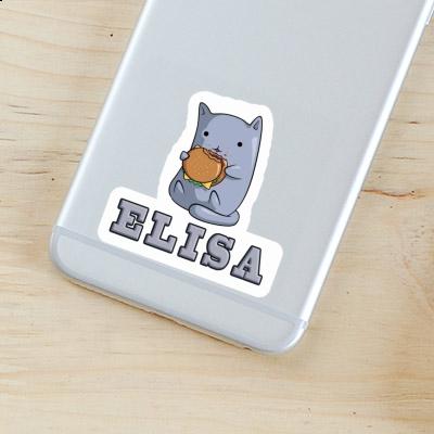 Sticker Elisa Hamburger-Katze Laptop Image