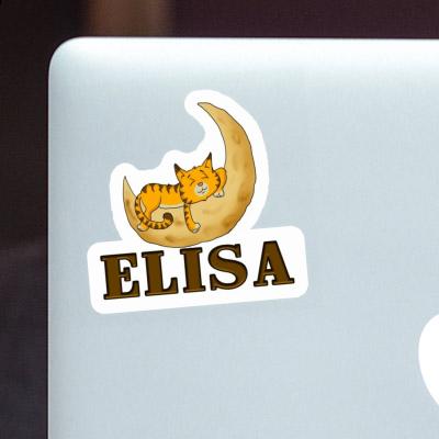 Sticker Sleeping Cat Elisa Notebook Image