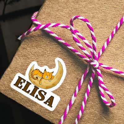 Sticker Sleeping Cat Elisa Notebook Image