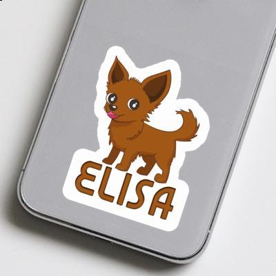 Elisa Autocollant Chihuahua Laptop Image