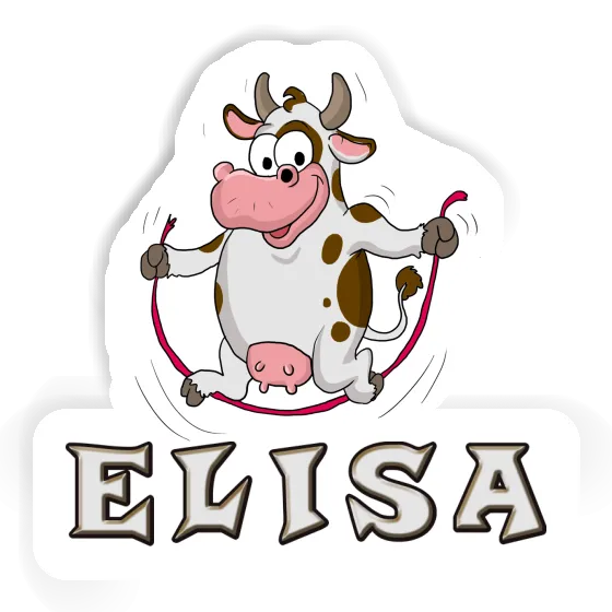 Sticker Elisa Cow Laptop Image