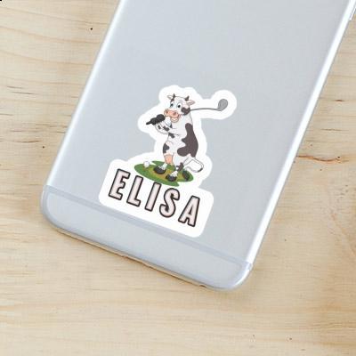 Elisa Sticker Golf Cow Image