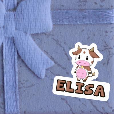 Elisa Sticker Cow Notebook Image