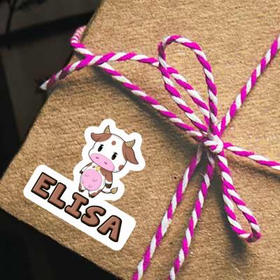 Elisa Sticker Cow Laptop Image