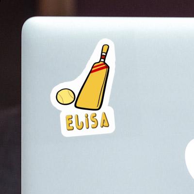 Sticker Elisa Kricketschläger Image