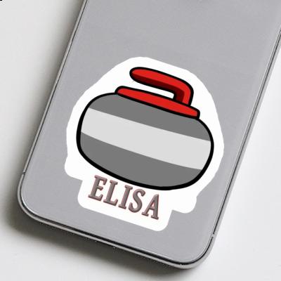 Curling Stone Sticker Elisa Gift package Image