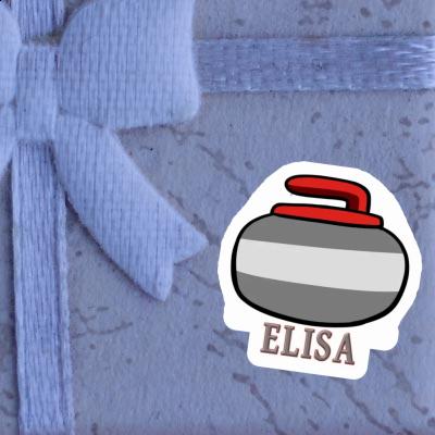 Curling Stone Sticker Elisa Image