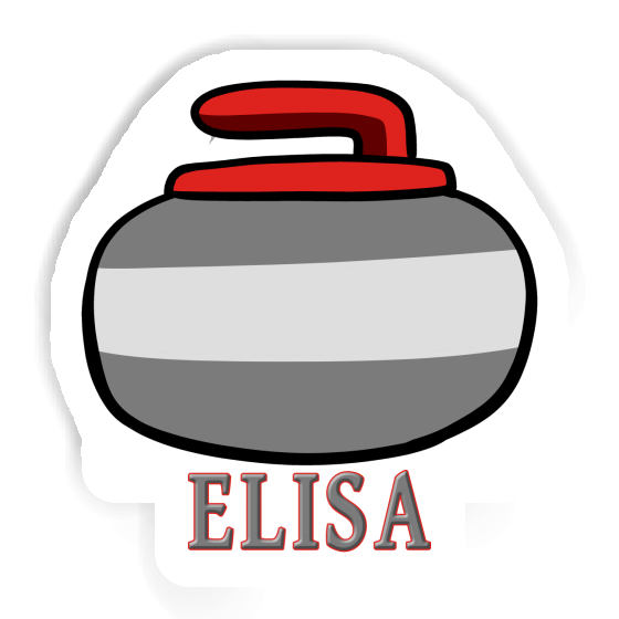 Curling Stone Sticker Elisa Notebook Image