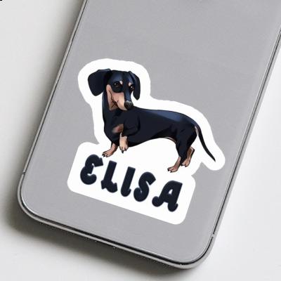 Elisa Sticker Dachshund Notebook Image