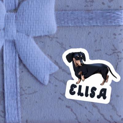 Elisa Sticker Dachshund Image