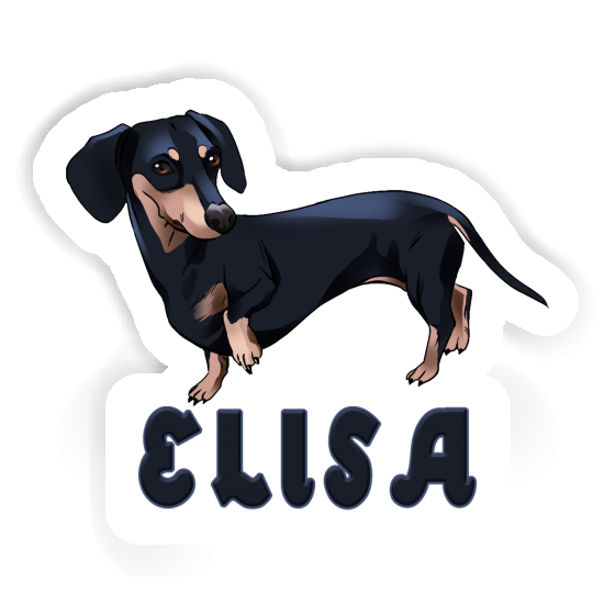 Elisa Sticker Dachshund Notebook Image