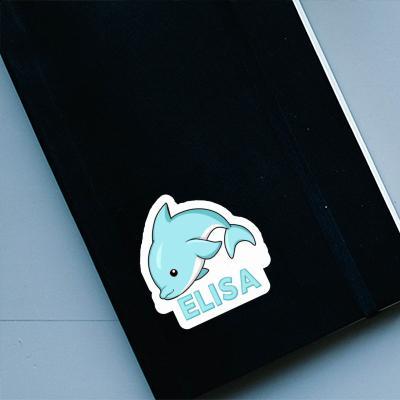 Dolphin Sticker Elisa Laptop Image