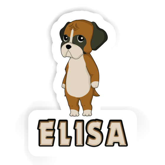 Elisa Sticker Deutscher Boxer Laptop Image