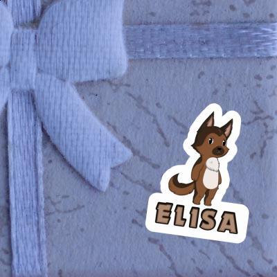 German Sheperd Sticker Elisa Laptop Image