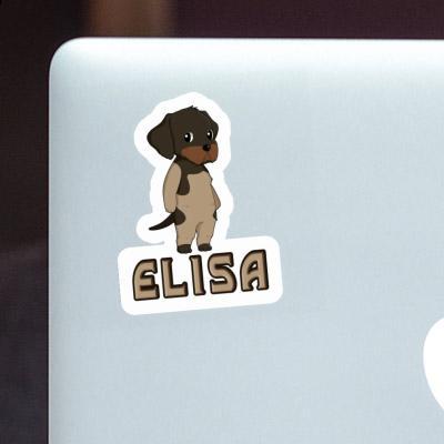 Elisa Sticker German Wirehaired Pointer Image