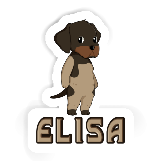 Sticker Elisa Deutsch Drahthaar Laptop Image