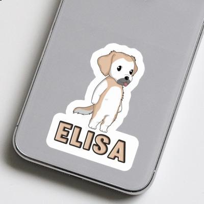 Sticker Golden Retriever Elisa Notebook Image