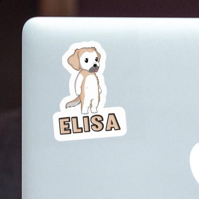 Autocollant Elisa Golden Retriever Notebook Image