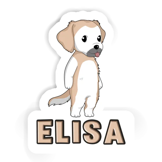 Golden Retriever Sticker Elisa Image