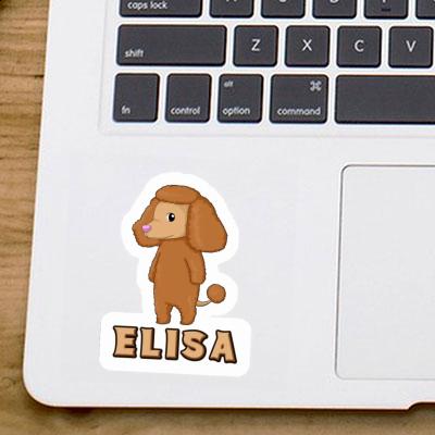 Sticker Elisa Poodle Notebook Image