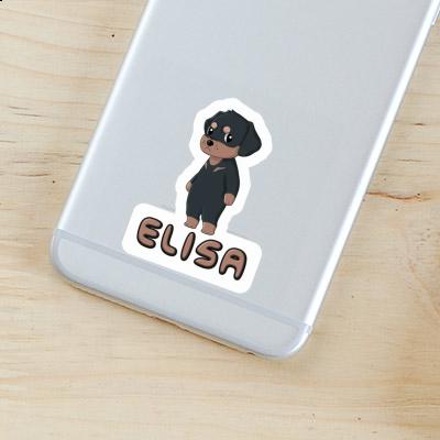 Elisa Autocollant Rottweiler Laptop Image