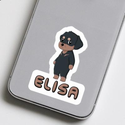 Elisa Aufkleber Rottweiler Laptop Image