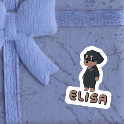 Elisa Autocollant Rottweiler Notebook Image