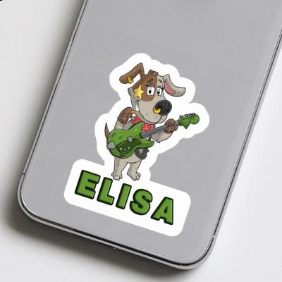 Elisa Sticker Guitarist Notebook Image