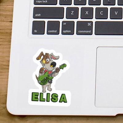 Sticker Gitarrist Elisa Laptop Image