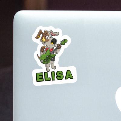 Elisa Sticker Guitarist Notebook Image