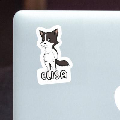 Elisa Sticker Border Collie Laptop Image