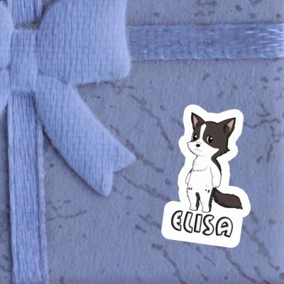 Elisa Sticker Border Collie Laptop Image