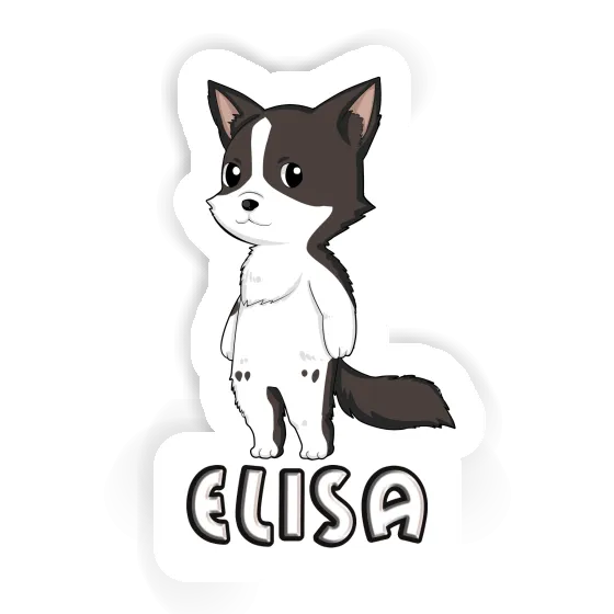 Elisa Sticker Border Collie Notebook Image