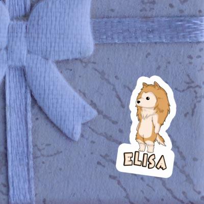 Elisa Sticker Collie Laptop Image