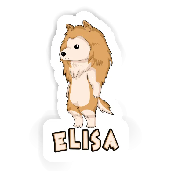 Elisa Sticker Collie Image