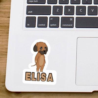 Autocollant Dogue allemand Elisa Laptop Image