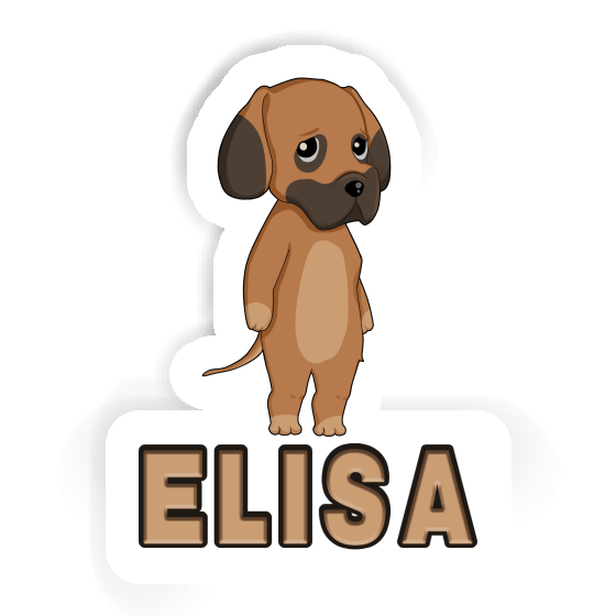 Elisa Sticker  Great Dane Notebook Image