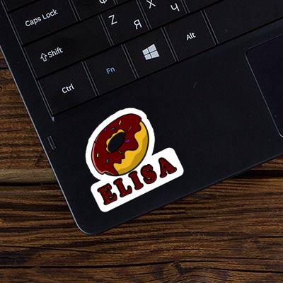 Elisa Sticker Doughnut Laptop Image