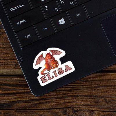 Drache Sticker Elisa Laptop Image