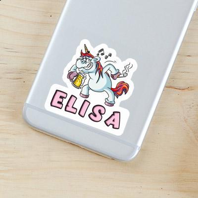 Party Unicorn Sticker Elisa Notebook Image