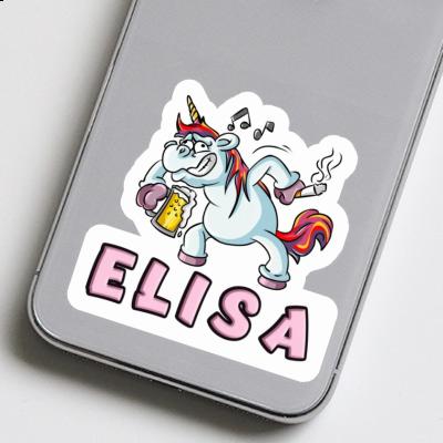 Party Unicorn Sticker Elisa Laptop Image