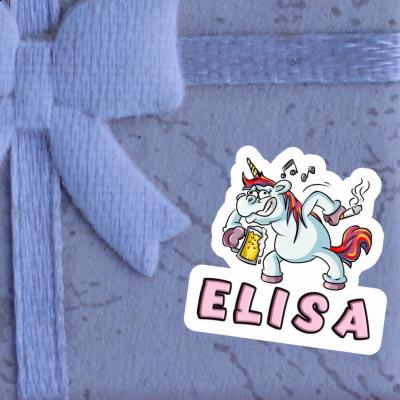 Party Unicorn Sticker Elisa Notebook Image