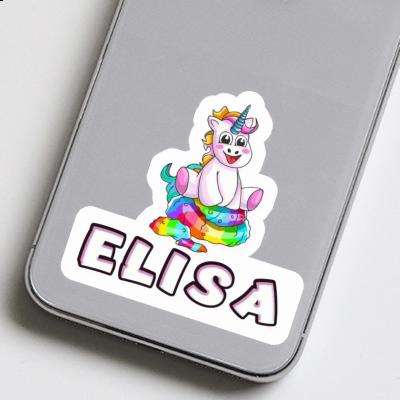 Elisa Aufkleber Baby Einhorn Laptop Image