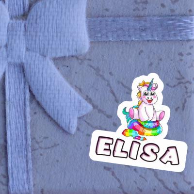 Autocollant Bébé licorne Elisa Laptop Image