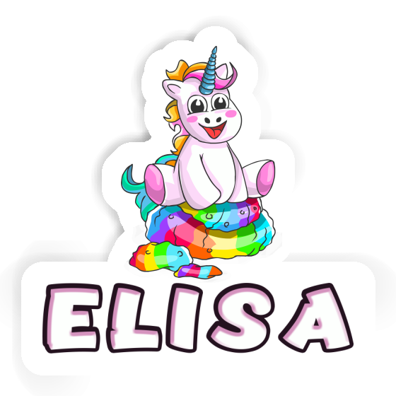 Elisa Aufkleber Baby Einhorn Notebook Image